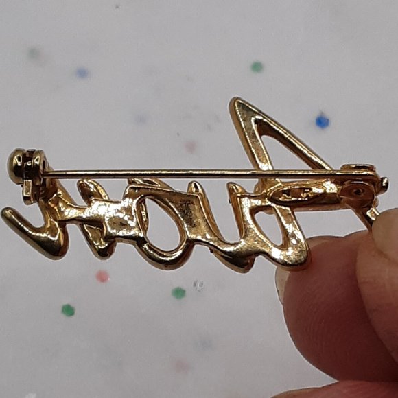 Avon Exclusive For Representative Pin Cursive Script With Pinback Brand New - Picture 4 of 9